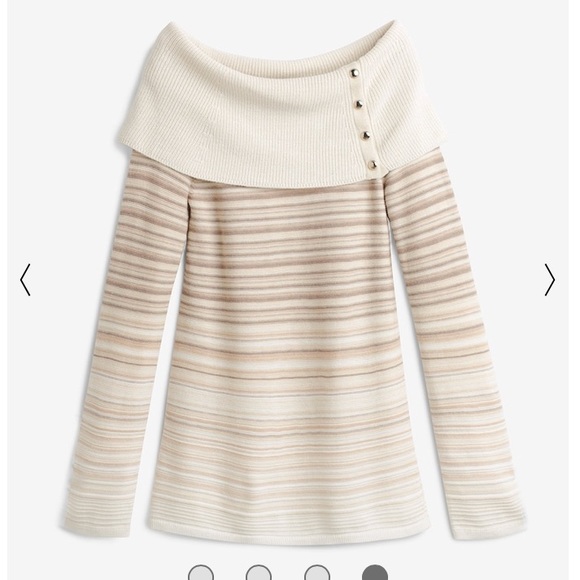 White House Black Market Off-the-Shoulder Sweater - Picture 4 of 8